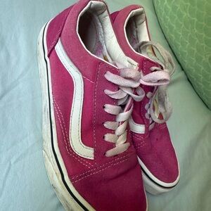 Vans Pink and White Casual Shoes